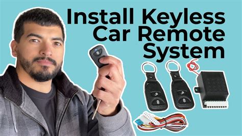 how to install an rfid anti theft keyless entry system|keyless door lock remote installation.